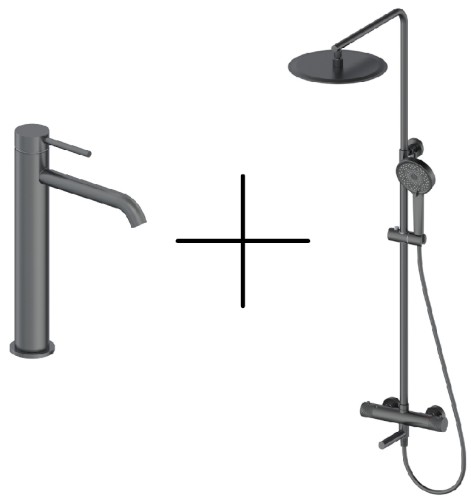 Душевая стойка со смесителем Oliveeka OL-739902+88239017-BGM