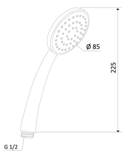 Ручной душ Mariani Noir B00191NO00