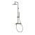 Душевая стойка Vincea Linea VSFS-4LN1GM с изливом, вороненая сталь
