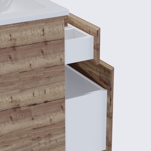 Тумба напольная Vela Каскад 38Н под Kamilla 100 (дуб галифакс табак) TU203815