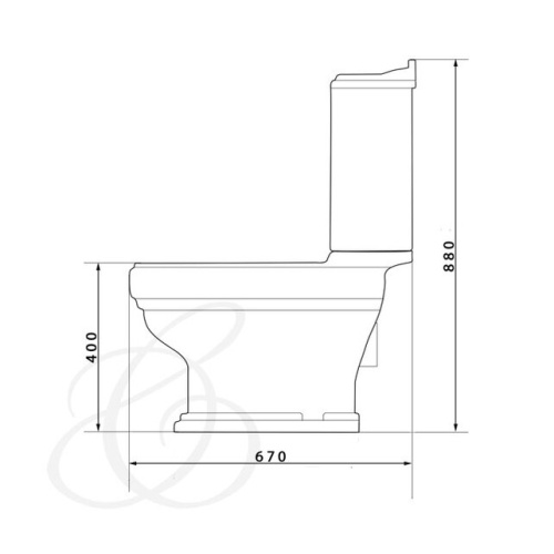 Унитаз напольный Caprigo Borgo 3813