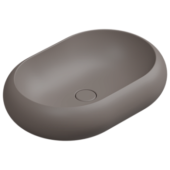 Раковина накладная 60x42 см GSG Ceramic Design Petra PELAV60029, Tortora Matt
