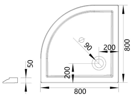 Душевой поддон Vincea VST-5AQ-8080