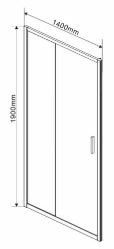 Душевая дверь Vincea Garda VDS-1G140CH