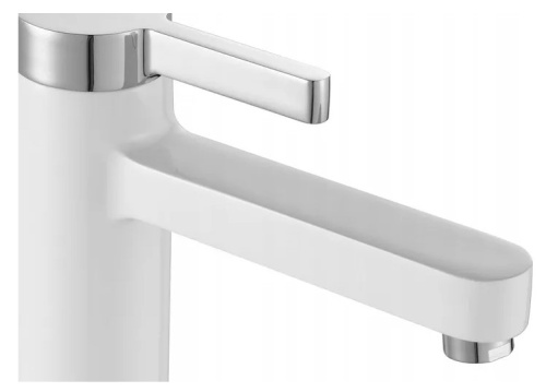 Смеситель для умывальника Rea Polo White Chrome B9941