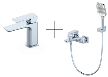 Душевая система для ванны со смесителем Oliveeka OL-639003A+139003-CR