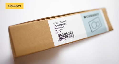 Кнопка смыва Geberit SIGMA 01 115.770.DМ.5 золотой матовый