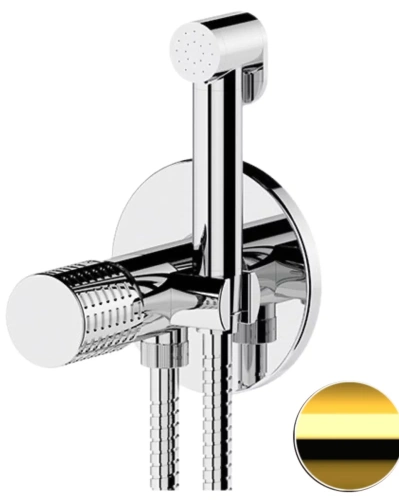 Гигиенический душ со смесителем Remer Celebrity CEC65WDO, золото глянцевое