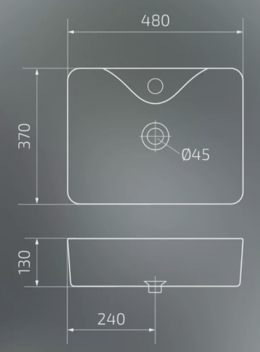 Умывальник Gid N9091