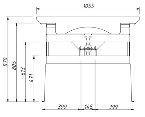 Тумба напольная Caprigo Jersey 105 34314-SF028