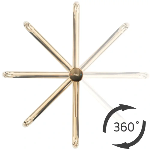 Смеситель для раковины Rea Lugano slim gold matt B4420