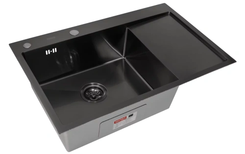 Мойка кухонная Arfeka Eco AR 780*500 L black PVD NANO