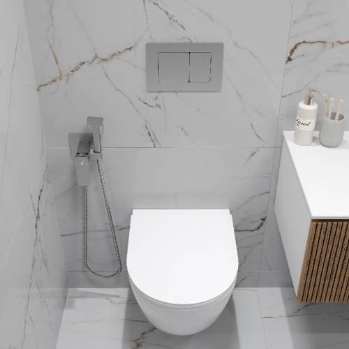 Комплект Oliveeka инсталляция OL-MQ-003 с унитазом OL-6016 и кнопкой OL-E12-BN