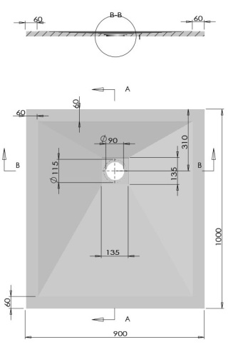Душевой поддон Vincea VST-4SR9010A