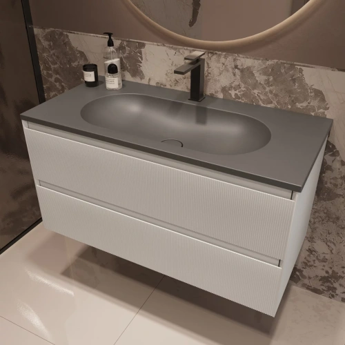 Тумба подвесная Vincea Welle 1000 M.White Soft-touch VMC-2WL100MW