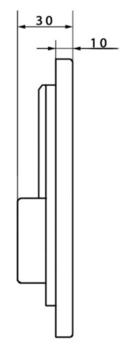 Кнопка для инсталляции Caprigo LINE ABS шампань LA002-champagne