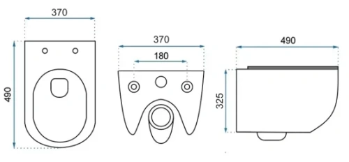 Унитаз подвесной Rea Carter Tornado C4801