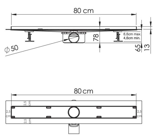 Трап для душа Vincea SAY ALMIRA JASMIN BUKLE 605.80.P.BUK