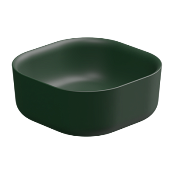 Раковина накладная 42 см GSG Ceramic Design Hit! HILAVQU42036, Smeraldo Matt