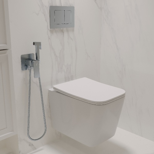 Комплект Oliveeka инсталляция OL-MQ-003 с унитазом OL-5014 и кнопкой OL-E12-CR