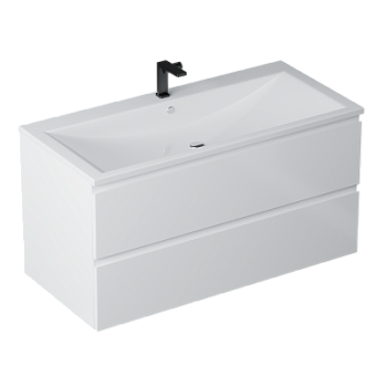 Тумба подвесная Vela Мира 100П под Alice (белый глянец) TU14510