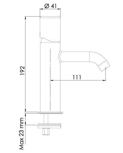 Смеситель для раковины Daniel Trilogy TG606N15