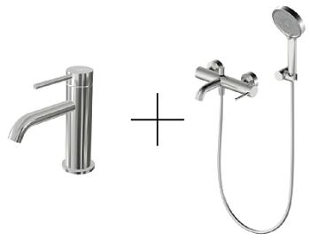 Душевая система для ванны со смесителем Oliveeka OL-639017+88139017-BN