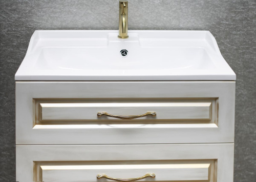 Тумба напольная Vela Ретро Gold 80Н (глянец) TU27096