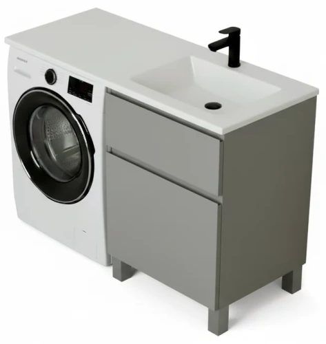 Тумба напольная Vela Мира 38Н под Kamilla 100 (серый) TU1619