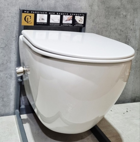 Унитаз-биде подвесной Ceramalux TR-0199BD