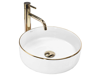 Умывальник Rea Sami Gold Edge U6758
