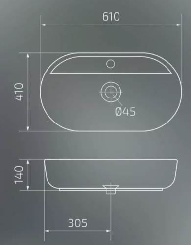 Умывальник Gid Bs1346