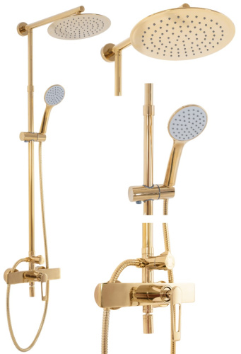 Душевая система Rea Aldi Gold P8802