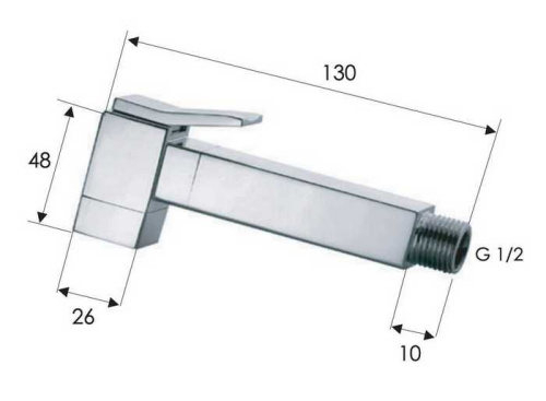 Лейка Remer 332OSNO, черный матовый