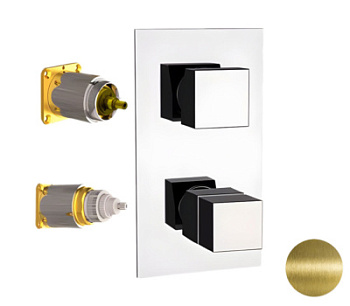 Смеситель для душа Remer Q-Elegance QT92KBVO, бронза