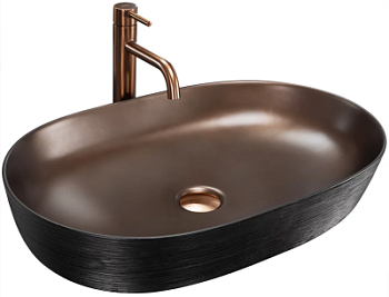 Умывальник Rea Cleo 61 Copper Brush Black U6383