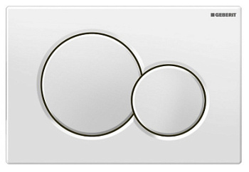 Кнопка смыва Geberit SIGMA 01 115.770.11.5 белый матовый