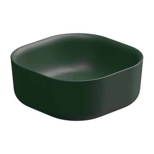 Раковина накладная 42 см GSG Ceramic Design Hit! HILAVQU42036, Smeraldo Matt