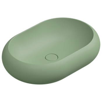 Раковина накладная 60x42 см GSG Ceramic Design Petra PELAV60031, Salvia Matt