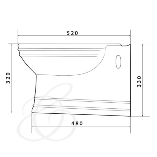 Биде подвесное Caprigo Armonia 5804