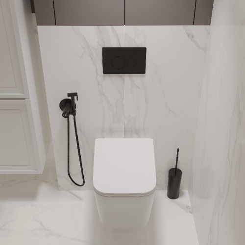 Комплект Oliveeka инсталляция OL-MQ-003 с унитазом OL-5014 и кнопкой OL-R22-MB