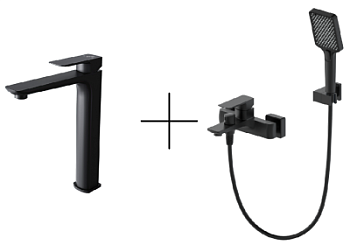 Душевая система для ванны со смесителем Oliveeka OL-639003A+239003-MB
