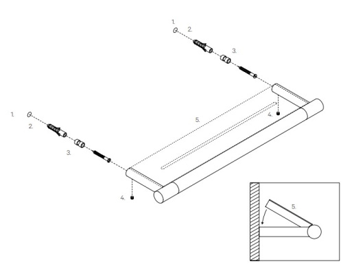 Душевая полка Decor Walther Bar DA 0863860
