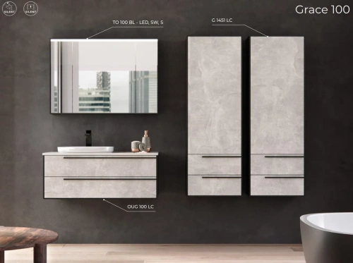 Пенал подвесной Kolpa-san Grace G 1451 50 Light concrete 546380