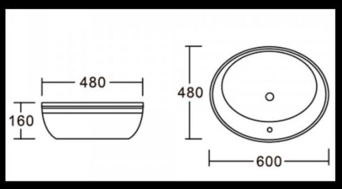Умывальник CeramaLux 2150G