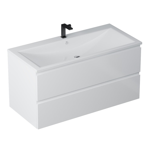 Тумба подвесная Vela Мира 100П под Alice (белый глянец) TU14510