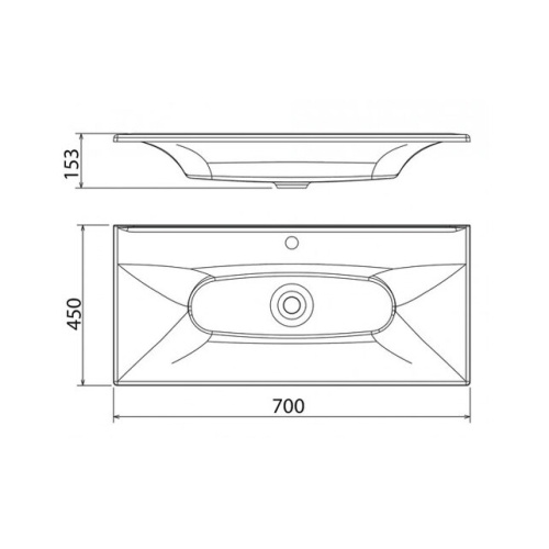 Умывальник Caprigo Болеро 700 БЛР 700