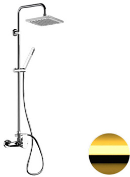 Душевая система Remer Energy EY37X7SS9SSDO, золото глянцевое