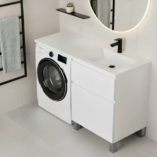 Тумба напольная Vela Мира 38Н под Kamilla 100 (белый мат) TU1618