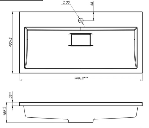 Тумба напольная Vela Вектор 90Н под Absolute TU49077